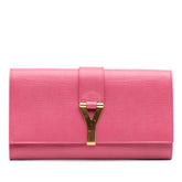 Textured Calfskin Chyc Ligne Clutch